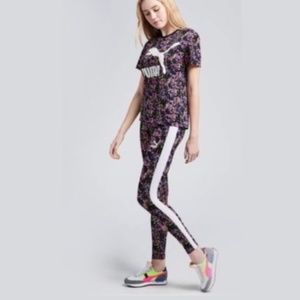 PUMA ALL OVER PRINT LEGGINGS and TEE XS
